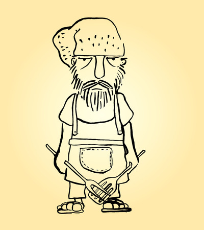 Sad chefのイラスト素材