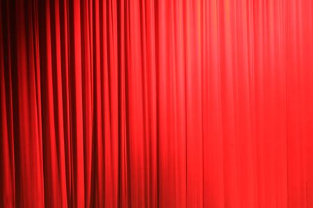 Photograph of a red theater curtainの写真素材