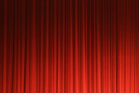 Photograph of a red theater curtainの写真素材