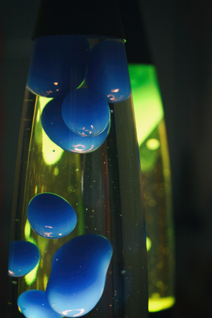 Phoograph of a pair of retro lava lampsのeditorial素材