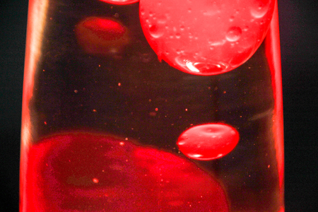 Photograph of a retro red lava lampのeditorial素材