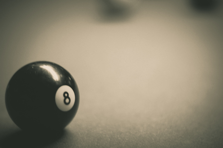 Photograph of some billiards plastic balls on tableの写真素材