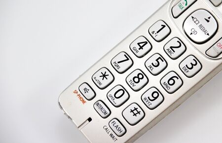 Photograph of a wireless phone detailの写真素材