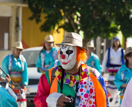 MONTERREY, NUEVO LEON / MEXICO - 18 12 2017: Detail from a Mexican traditional  peregrination to the Basilica of Guadalupeのeditorial素材