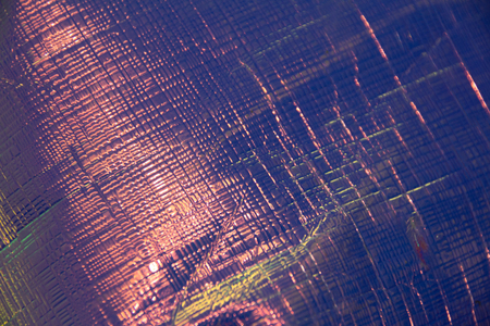 Photograph of a detail of a litmus metallic fabricの写真素材