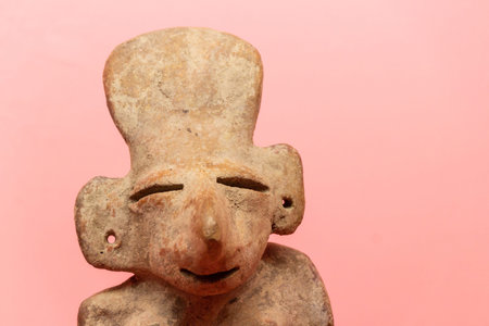 Oaxaca, Oaxaca / Mexico - 21/7/2018: ( Prehispanic art at Rufino Tamayo Museum in Oaxaca Mexico )