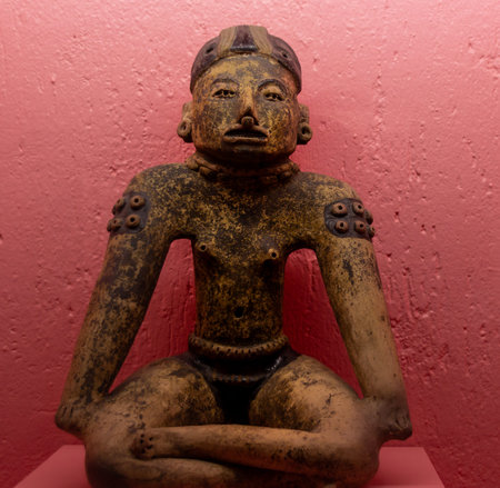 Oaxaca, Oaxaca / Mexico - 21/7/2018: ( Prehispanic art at Rufino Tamayo Museum in Oaxaca Mexico )