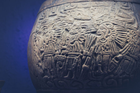 Oaxaca, Oaxaca / Mexico - 21/7/2018: ( Prehispanic art at Rufino Tamayo Museum in Oaxaca Mexico )