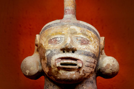 Oaxaca, Oaxaca / Mexico - 21/7/2018: ( Prehispanic art at Rufino Tamayo Museum in Oaxaca Mexico )