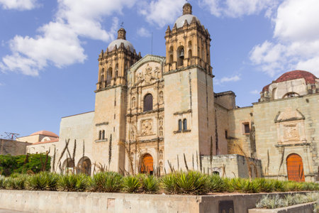 Oaxaca, Oaxaca / Mexico - 21/7/2018: (Photograph of architectural detail of Santo Domingo de Guzman...