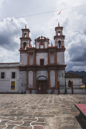 San Cristobal de las Casas, Chiapas / Mexico - 21/07/2019: La Merced temple in San Cristobal de las...