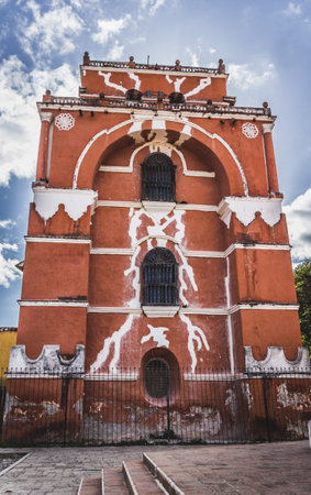 San Cristobal de las Casas, Chiapas / Mexico - 21/07/2019: Traditional El Carmen arch
