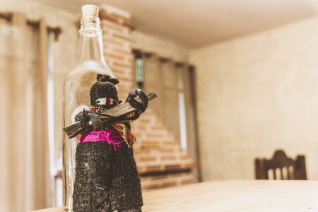 SAN CRISTOBAL DE LAS CASAS, CHIAPAS / MEXICO -  07 25 2019: Photograph of a handcraft indigenous traditional doll of Chiapas Mexicoのeditorial素材