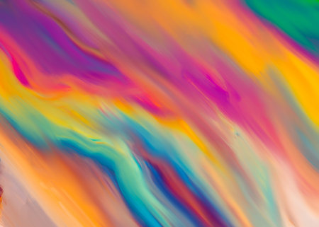 Hand made digital illustration or painting of an abstract colorful background or texture