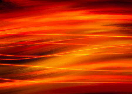 Digital painting of an abstract fire flames background or texture