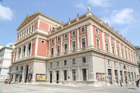 the picture shows thr concert hall in the city of Vienna のeditorial素材