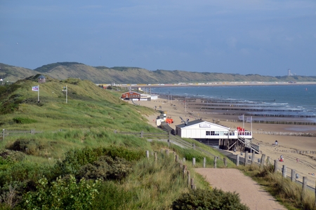 Coastal landscape at Zoutelandeのeditorial素材