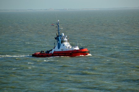 Coast Guard Tugboat North Seaの写真素材