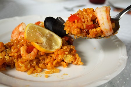 Original spanish Paellaの写真素材