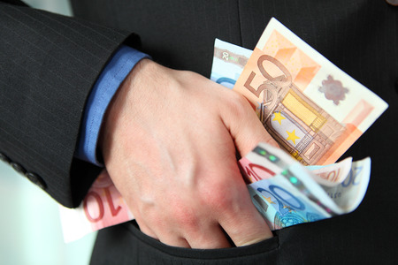 Greedy businessmanの写真素材