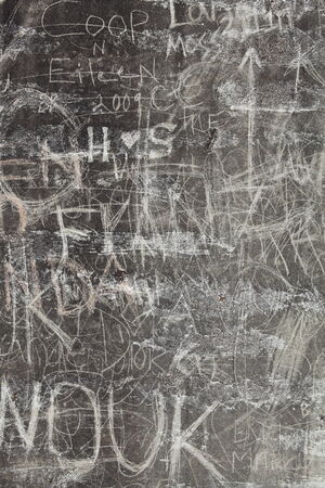 Scratch on the wallの写真素材