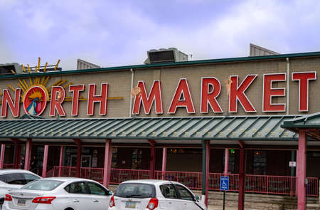 Columbus, Ohio / USA - 04.17.2018 - North Farmers market building outsideのeditorial素材