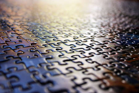 colorful puzzle texture with pieces pattern backgroundの写真素材