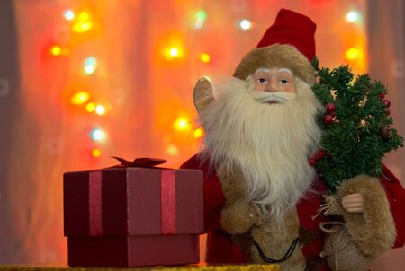 Santa Claus getting ready for the festive seasonの写真素材