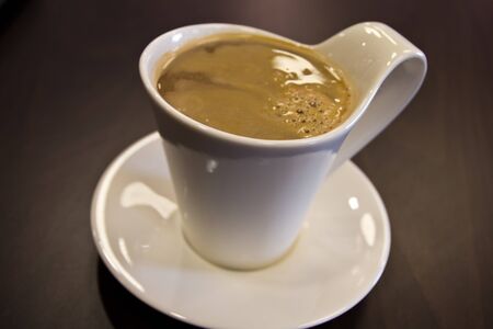A cup of coffee to start the dayの写真素材