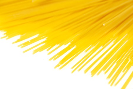 spaghetti on a clear white backgroundの写真素材