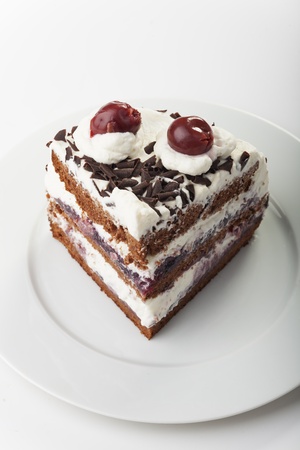 piece of a black forest cake の写真素材