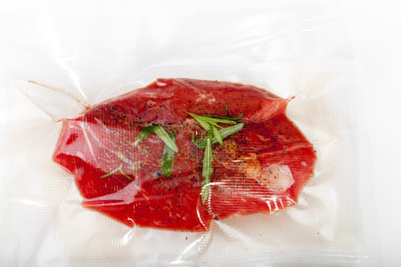 steak in a sous vide bag 