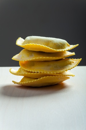 stack of tortellini の写真素材
