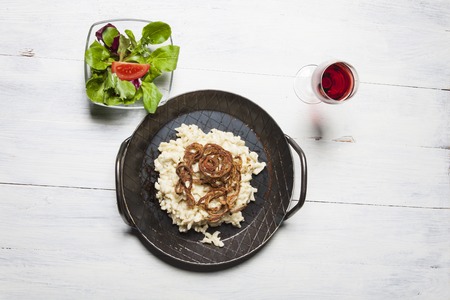 bavarian kaesspaetlze pasta dishの写真素材