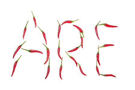 are written in chilis の写真素材