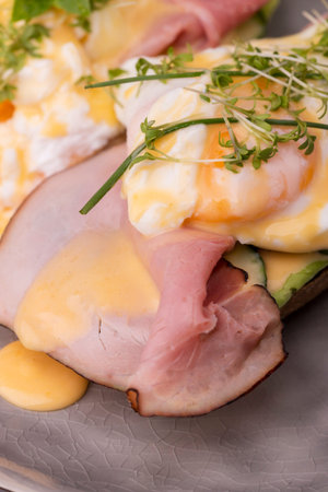 closeup of a cooked egg with coffee