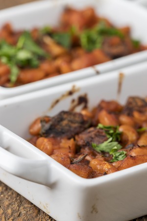 daube, a typical provinicial dish on woodの写真素材