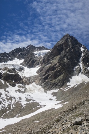 watze mountain in Kaunertal austriaの写真素材