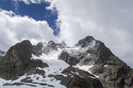 watze mountain in Kaunertal austriaの写真素材
