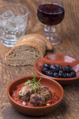 albondigas, a spanish tapa starterの写真素材
