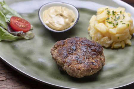 bavarian fleischpflanzerl, minced meat ballsの写真素材