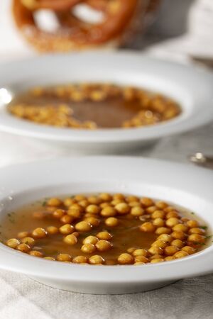 bavarian fried batter pearl soupの写真素材