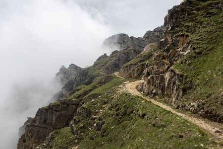 pasubio mountain in the italian alpsの写真素材