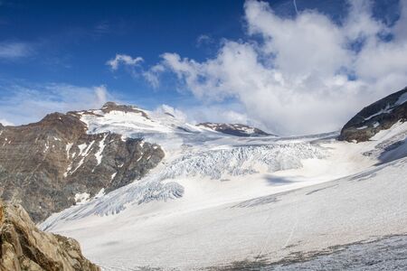 glacier at sustenhorn in switzerlandの写真素材