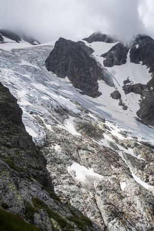 glacier at sustenhorn in switzerlandの写真素材