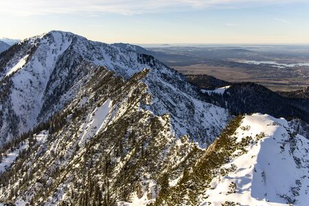 heimgarten peak in the bavarian alps の写真素材