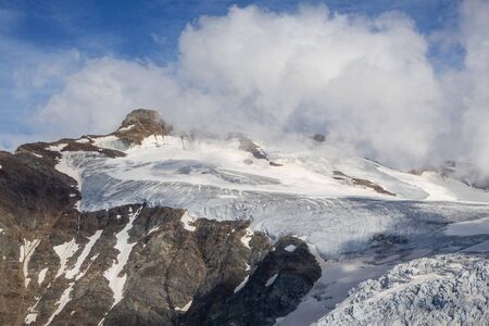 glacier at sustenhorn in switzerlandの写真素材