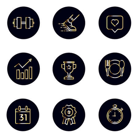 Illustration vector graphic of sport icon.perfect for your social media highlight iconのイラスト素材