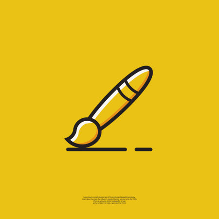 illustration vector graphic of icon paint with style minimalistのイラスト素材