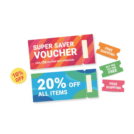 Super Sale and Save up to 20% off Labels. Vector illustrationの素材